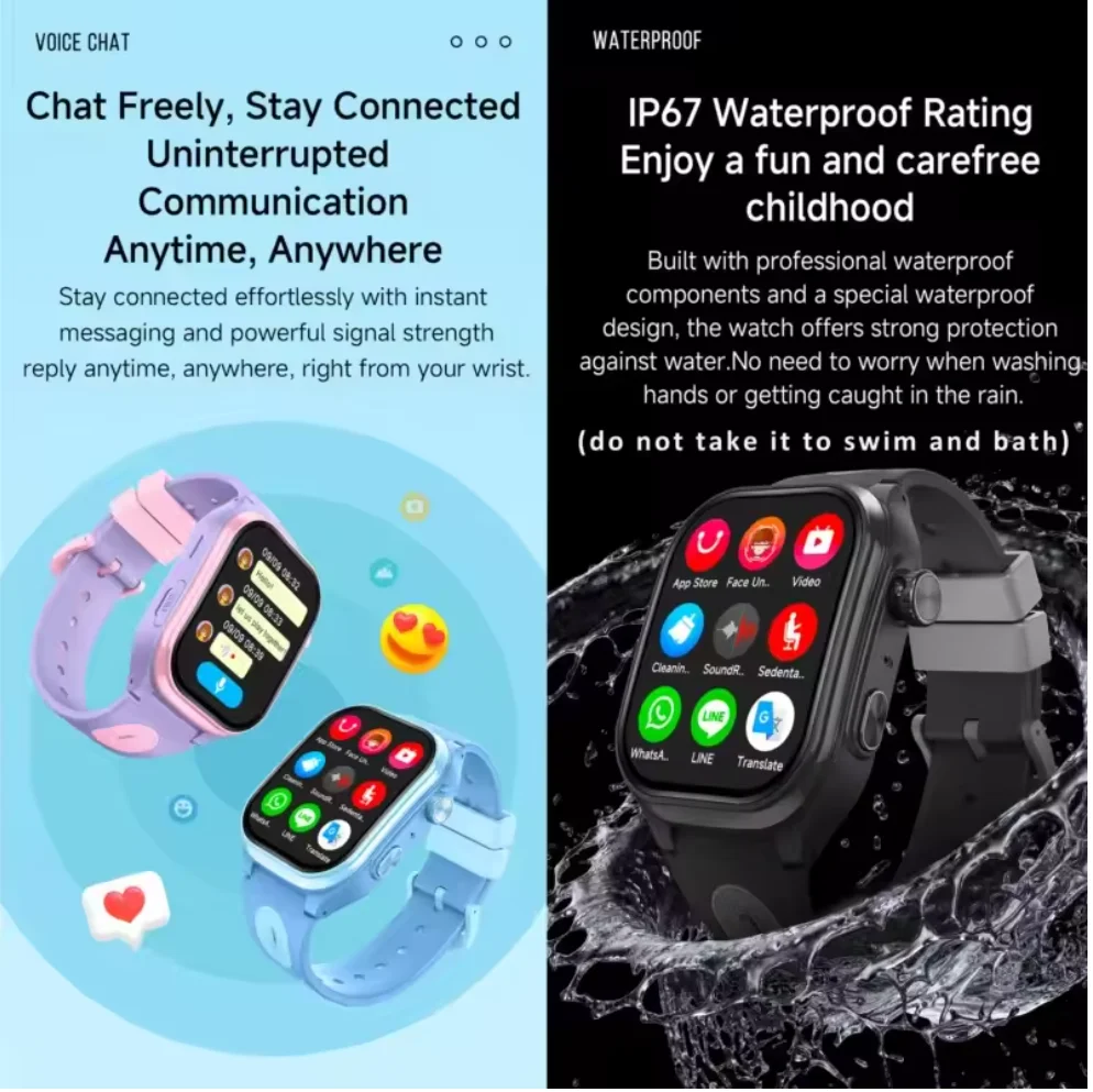 Smartwatch Watches For Kids With Gps - 4G Kids Smart Watch Child Watch