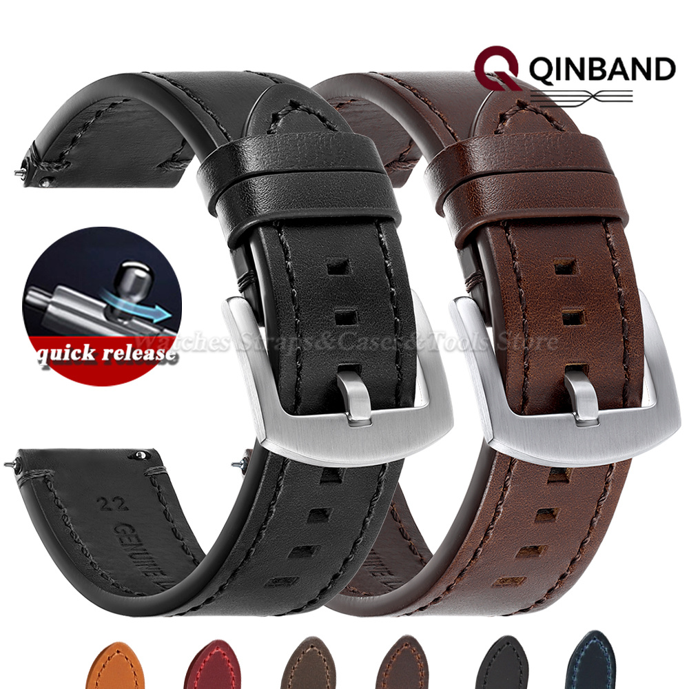 Smartwatch Vintage Watches For Women - Vintage Oil Wax Cowhide Leather Watch