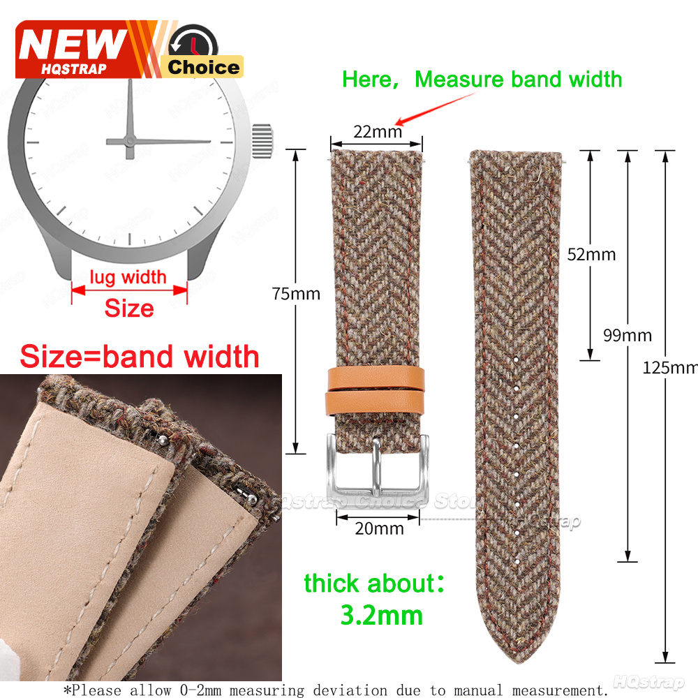 18mm 20mm 22mm Tweed Nylon Str - Watches Rolex Smartwatch review and price