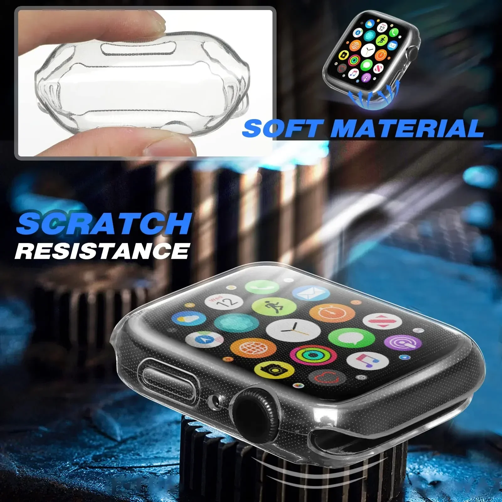 Cover For Apple Watch Case 44m - Smartwatch Watches For Girls review and price