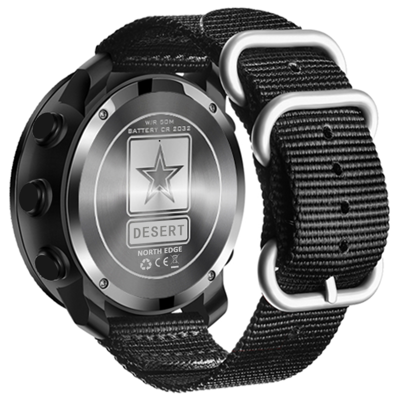 NORTH EDGE DESERT Men Digital  - Altimeter Compass Watch review and price