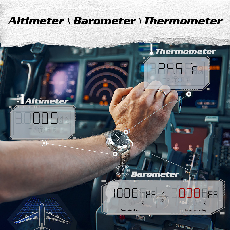 NORTH EDGE Men Outdoor Digital - Altimeter Compass Watch review and price
