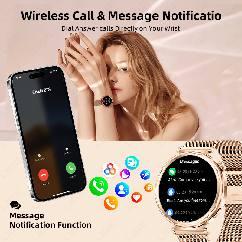 LIGE 2026 New Smart Watch Wome - Watches Ladies Smartwatch review and price
