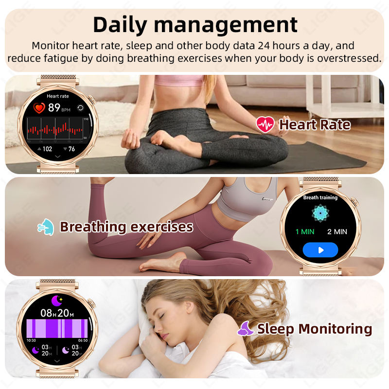 LIGE 2026 New Smart Watch Wome - Watches Ladies Smartwatch review and price