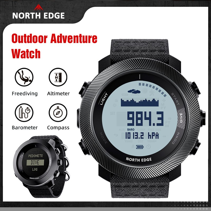NORTH EDGE APACHE-D Men Free D - Altimeter Compass Watch review and price