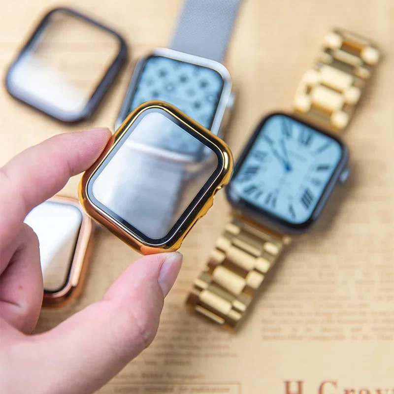 Glass+case For Apple Watch ban - Smartwatch Watches For Girls review and price