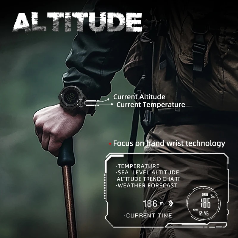NORTH EDGE APACHE-46 Men Digit - Altimeter Compass Watch review and price