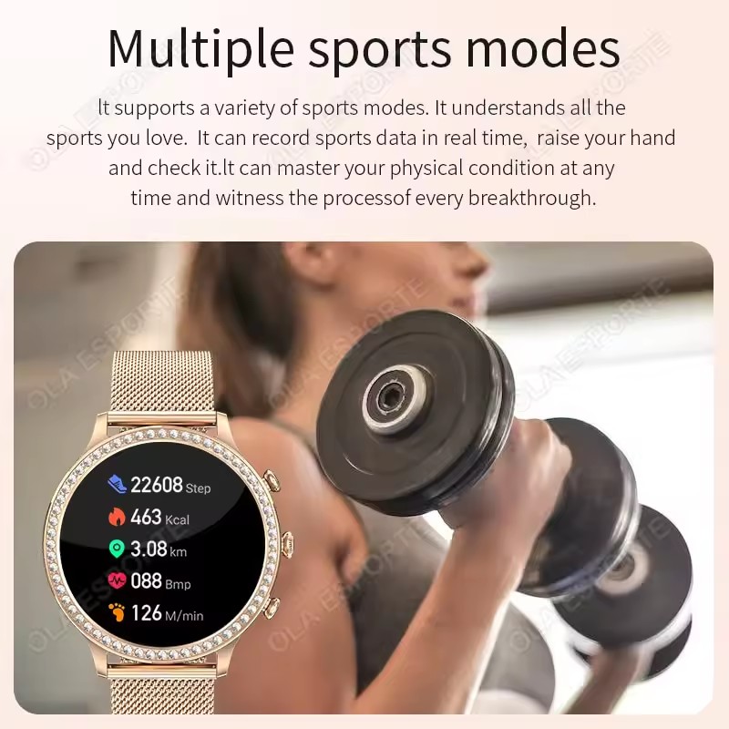 Elegant Ladies' Smartwatch Blu - Smartwatch Watches For Girls review and price